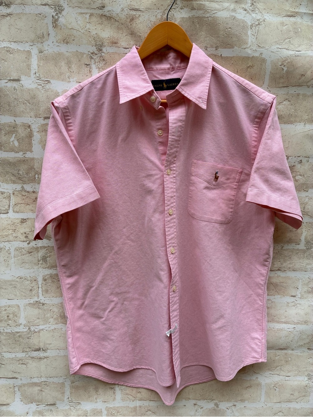 Polo Ralph Lauren size L Pink Short-Sleeve Oxford Shirt